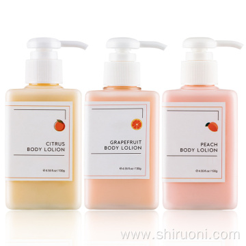 OEM Organic Brightening Grapefruit Perfume Body Lotion